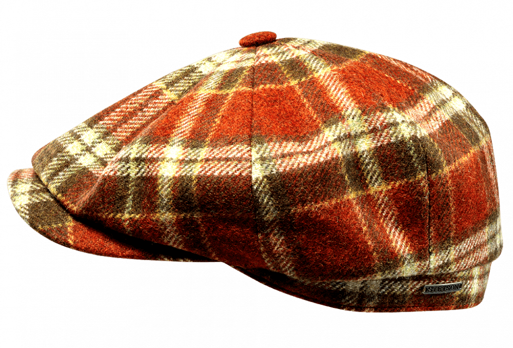 Stetson "Hatteras,karrierte rote Mütze, Sfr. 85.- 